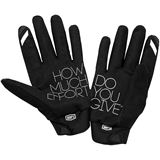 100% Brisker Gloves- Black/Grey - Medium