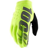 100% Brisker Gloves-  Fluorescent Yellow/Black - 2X-Large 