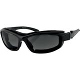 Bobster Road Hog II Sunglasses Convertible Black with 4 Lens