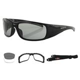 Bobster Gunner Sunglasses Black with Photochromic Lens
