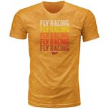 Fly Racing Fly Nostalgia Tee Shirt - Mustard Heather - Large
