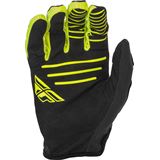 Fly Racing Youth Windproof Gloves, Black/Hi-Vis Size 06