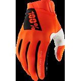 100% Ridefit Gloves - Fluo Orange - Large