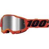100% Accuri 2 Goggles - Neon Orange - Silver Mirror