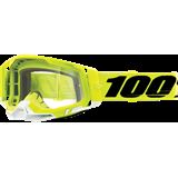 100% Racecraft 2 Goggles - Fluo Yellow - Clear