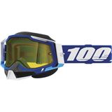 100% Racecraft 2 Snow Goggles - Blue with Yellow Lens