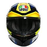 AGV Helmets K6 Helmet - Joan - Black/Blue/Yellow - Large CLOSEOUT