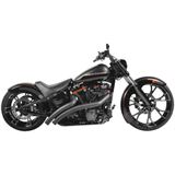 Freedom Performance Exhaust Radical Radius Crossover with Star Tips for V-Twin - Black