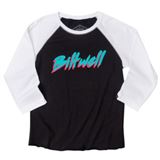 Biltwell Inc. Women's 1985 Raglan T-Shirt - Black/White - XL