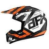 AFX FX-17Y Helmet - Attack - Matte Black/Orange - Medium