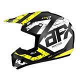 AFX FX-17Y Helmet - Attack - Matte Black/Hi-Vis Yellow - Small