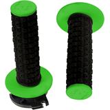 Torc1 Racing Grips - Defy - Lock-On - Black/Green