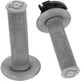 Torc1 Racing Grips - Defy - Lock-On - Gray