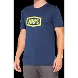 100% Cropped Tech T-Shirt  - Navy - Medium
