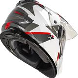 GMax GM-11S Ripcord Adventure Snow Helmet - White/Grey/Red - Small