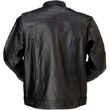 Z1R Deagle Leather Jacket - Black - Medium