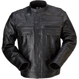 Z1R Deagle Leather Jacket - Black