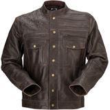 Z1R Deagle Leather Jacket - Brown - Small
