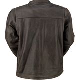 Z1R Munition Perforated Leather Jacket - Brown - 4XL