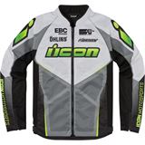 Icon Hooligan Ultrabolt Jacket - Gray/Hi-Vis - 3XL