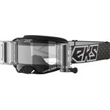 EKS Brand Lucid Race Pack Goggles - Black/White with Clear Lens