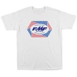FMF Racing Men's Geometry Tee - White - 2X-Large