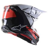 Alpinestars Supertech M8 Helmet - Factory - Black/White/Red Large