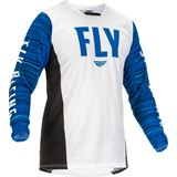 Fly Racing Kinetic Wave Jersey - White/Blue - 2XL