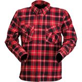 Z1R Duke Plaid Shirt - Red/Black - Large