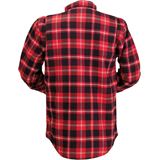 Z1R Duke Plaid Shirt - Red/Black - Large