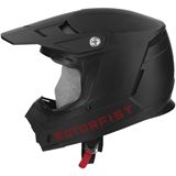 Motorfist Defender Helmet - Black/Red - Small