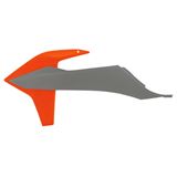 Acerbis Radiator Shrouds - Gray/Orange - SA/XC/EXC