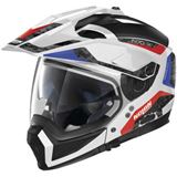 Nolan Helmets N70-2 X Torpedo Helmet Metal White/Blue/Red, Large