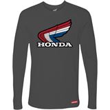 Honda Wing Long-Sleeve T-Shirt - Charcoal - Large