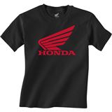 Honda Youth Honda Wing T-Shirt - Black - Small