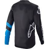 Alpinestars Racer V3 Long-Sleeve Jersey - Black/Bright Blue - 2XL