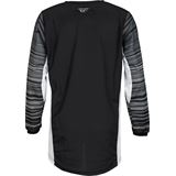 Fly Racing Youth Kinetic Mesh Jersey Black/White/Grey, Large