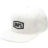 100% Icon Snapback Hat - White - One Size
