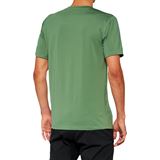100% Mission Athletic T-Shirt - Olive - Medium
