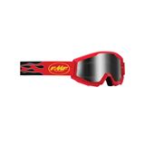 FMF Racing PowerCore Sand Goggles Flame Red with Smoke Lens