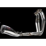Voodoo Full 4 into 2 into 1 Race System, Mojo Muffler - Polished