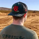 Risk Racing Camo Red Patch Snapback Trucker Hat
