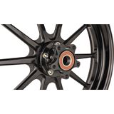 Slyfox Wheel - Track Pro - Front/Dual Disc - No ABS - Black - 17"x3.5"