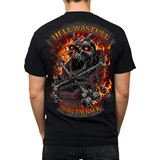 Lethal Threat Decals Hell Was Full T-Shirt - Black - Medium