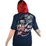 Lethal Threat Decals Down-N-Out Big Bore T-Shirt - Navy - Large