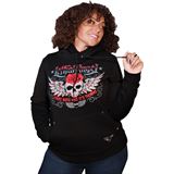 Lethal Threat Decals Women's Skulls and Thorns Pullover Hoodie - Black - Medium