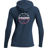 Thor Women's Halo Zip-Up Hooded Sweatshirt - Navy - XL