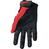 Thor Youth Sector Gloves - Red/White - 2XS