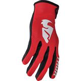 Thor Youth Sector Gloves - Red/White - 2XS