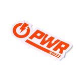 PWR Bikes Classic Logo Sticker - White